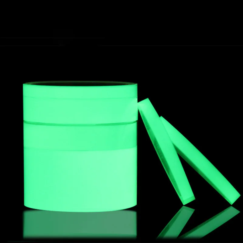 Fluorescent Stickers Tape Green Luminous Tape Staircase Fire Warning Glow in the Dark Can Be Cut Night Light Strip Wall