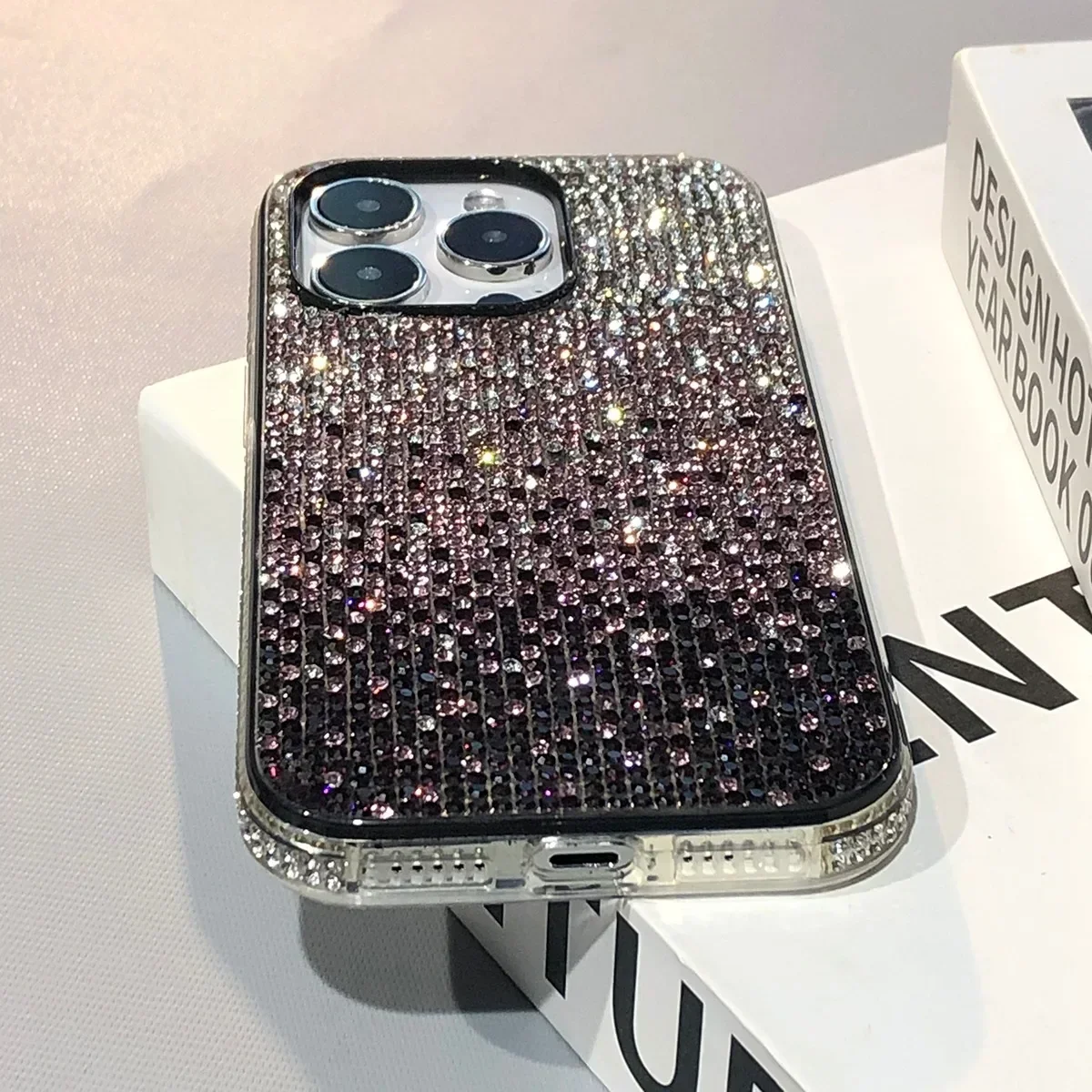 Luxury Full Shiny Diamond Bumper Frame Phone Case Cover
