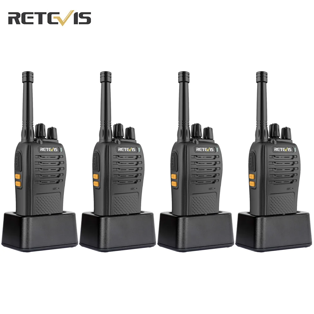 Walkie Talkie 4 Pezzi Retevis Rb668 Pmr446 Frs Caricatore Radio Bidirezionale Type-C Walkie-Talkie Portatili Per Ristorante Dell'Hotel