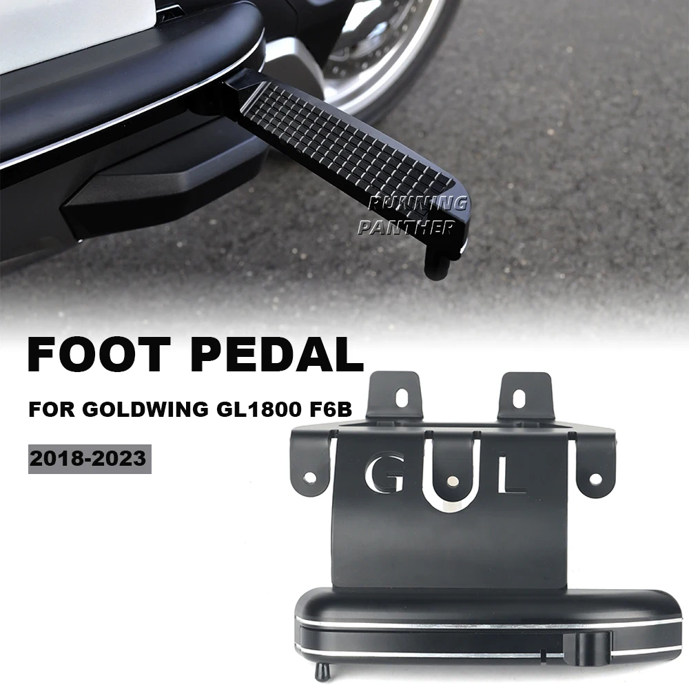 

For Honda Gold Wing 1800 GL1800 F6B 2018-2023 Footrest Motorcycle Adjustable Foldable Foot Pedal Pegs Engine Protection Cover