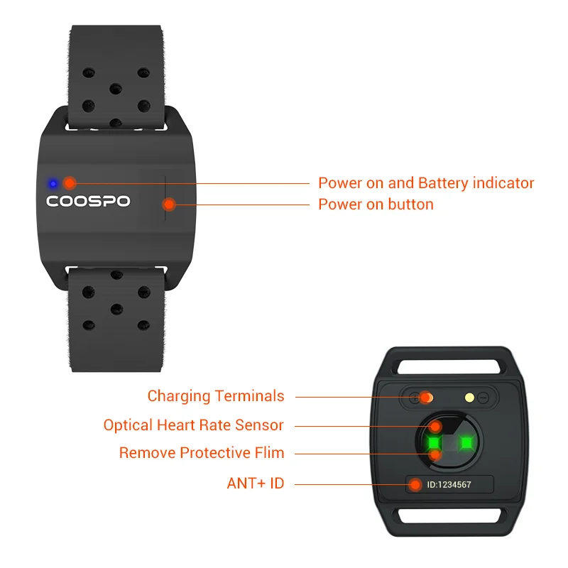 CooSpo HW706  Garmin Wahoo   4.0 ANT + ǻ ɹڼ   ƮϽ ߿ Ŭ ޸