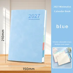 Daily Planner & Work Efficiency Journal Organizer - A5 (Light Blue)