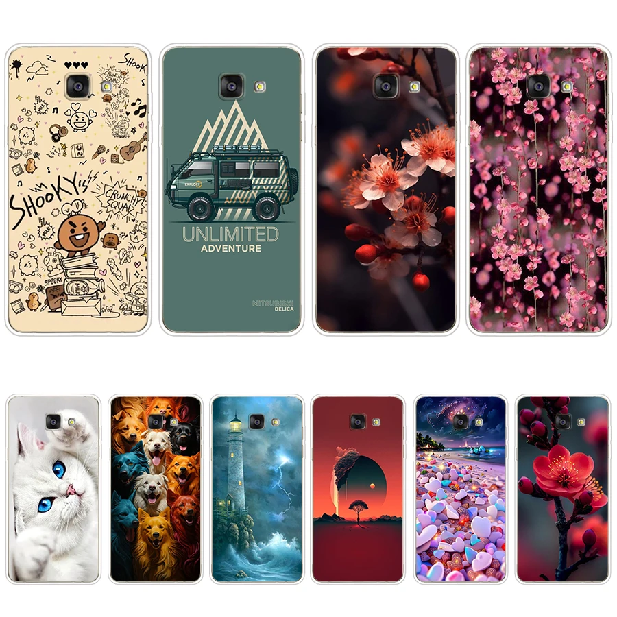 S5 Colorful Song Custodia Morbida In Silicone Tpu Cover Per Samsung Galaxy A3 2016/A5 2016/A7 2016