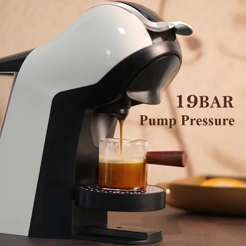 220V Home Automatic Capsule Coffee Machine Small Espresso Coffee Machine Powder, NS, DG Capsule 3 in 1 Edition Cafetera
