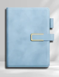 Vintage Leather Notebook with Personalized Soft Cover - Ideal for Business, College, Journaling & Gifts (Lake Blue)