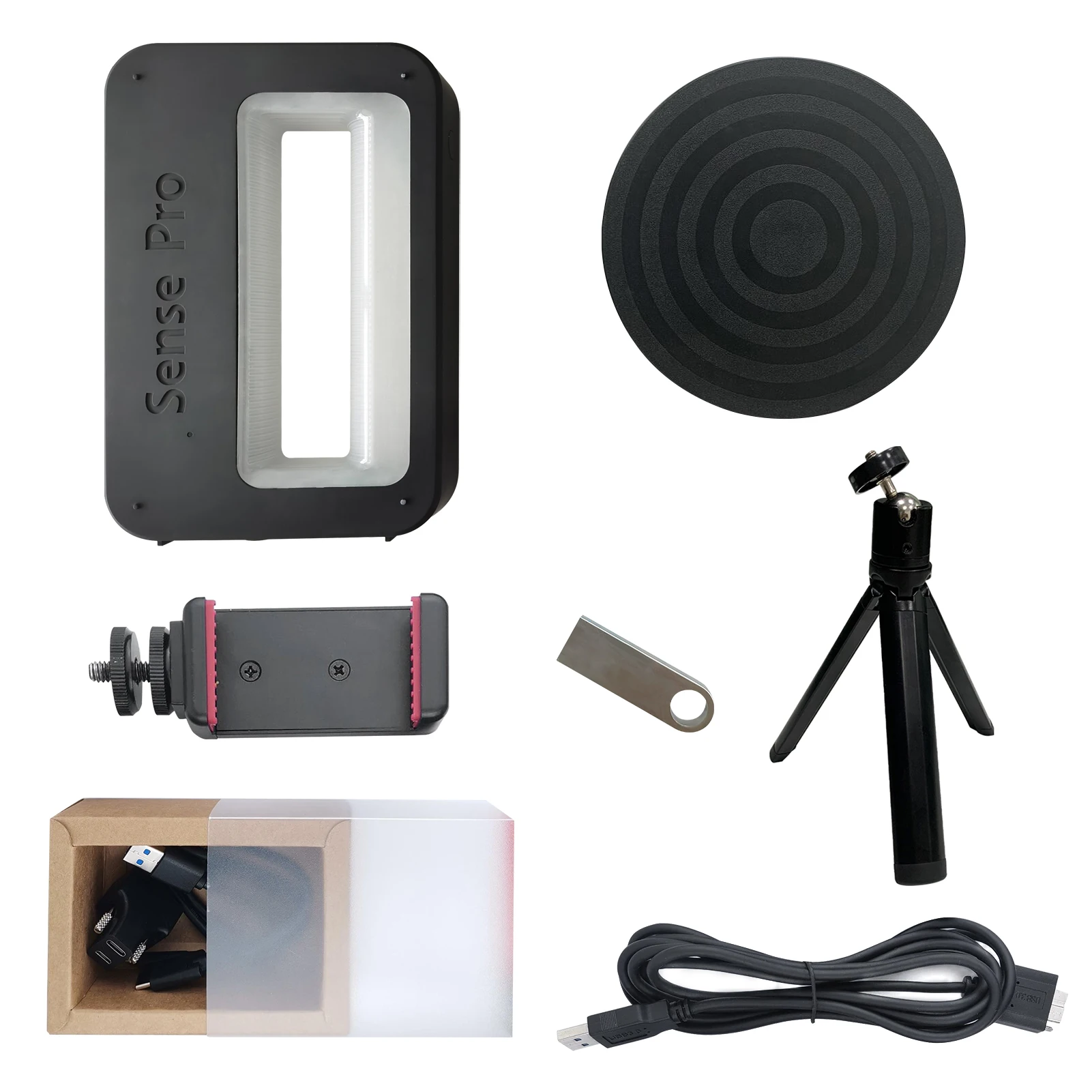 Sense Pro-핸드헬드 모바일 3D 스캐너, 고정밀 정확도 0.3mm 지원 OBJ/STL/PLY 출력 산업용 디자인 모델링
