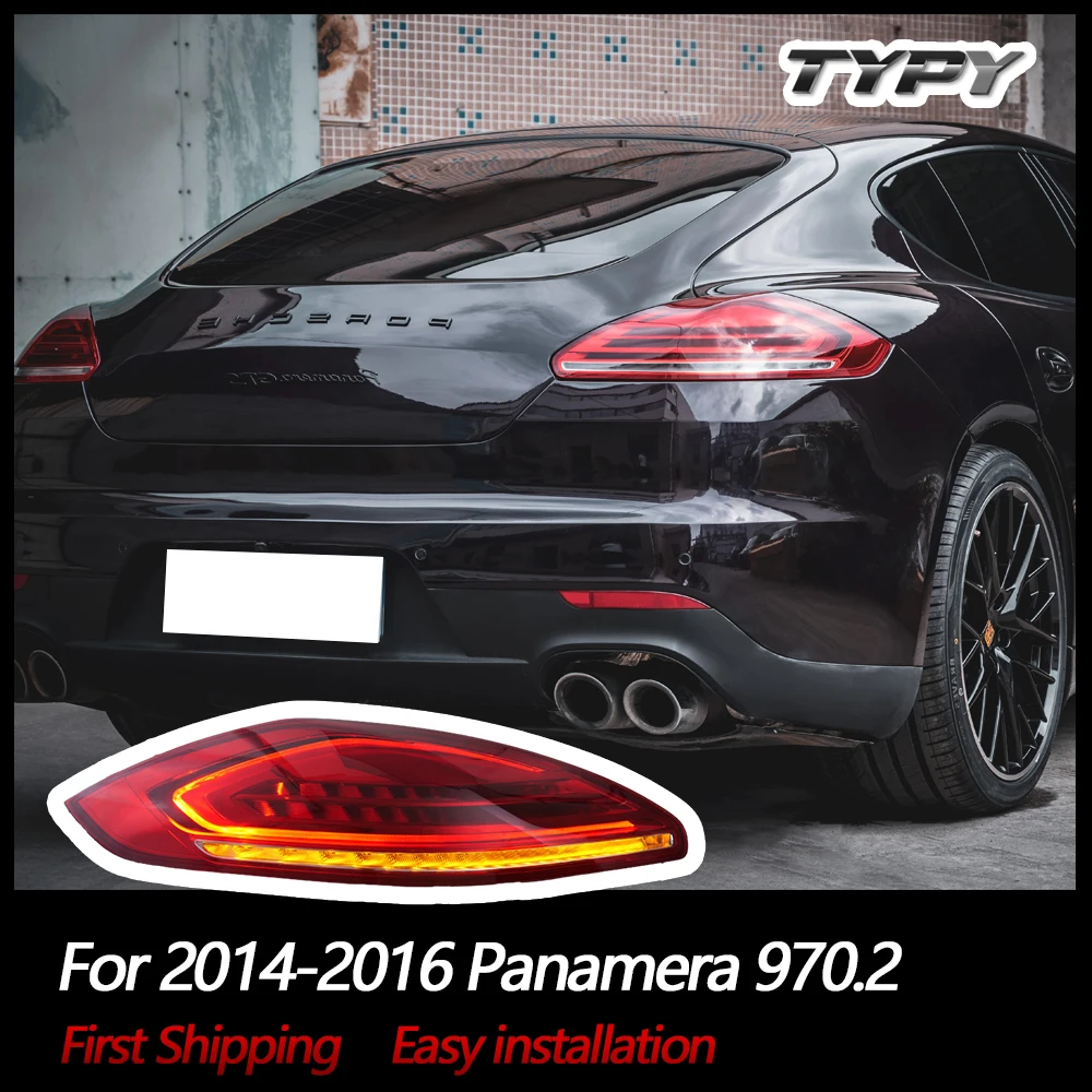 

TYPY Car Light For Porsche Panamera Taillights 970.2 LED Tail lights 2014 2015 2016 Plug and Play Brake Lamps Car Accessories