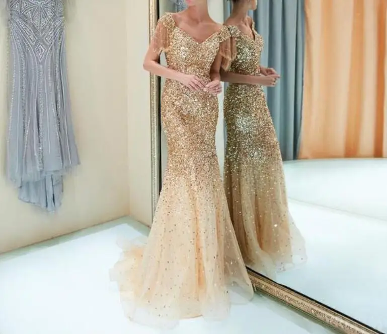 

Spring And Summer New Slim Fit Sexy Raglan Sleeve V-neck Solid Color Dress For Women