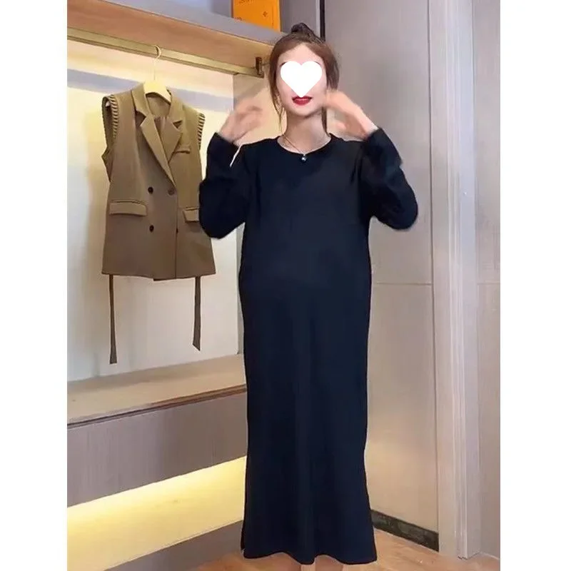 출산 용수철 세트 패셔너블 아우터, 어려 보이는 다목적 상의, 가을 겨울 원피스 2 종 세트, 초가을