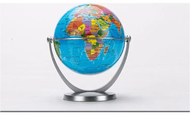 Modern home crafts small teaching art globe English version plastic craft teaching desktop ornaments