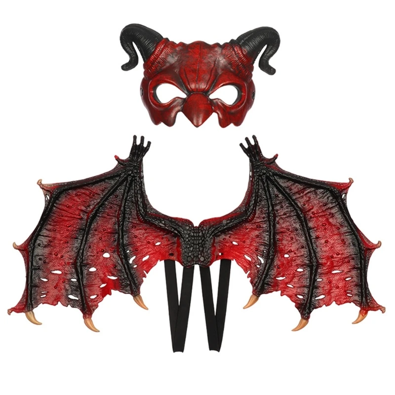 

Набор крыльев и масок дракона, костюм для косплея на Хэллоуин