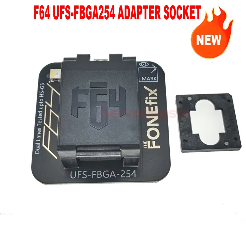 최신 100% F64 플래시 64 울트라 라이트 박스 ISP 어댑터 + F64 UFS-FBGA254 어댑터 소켓