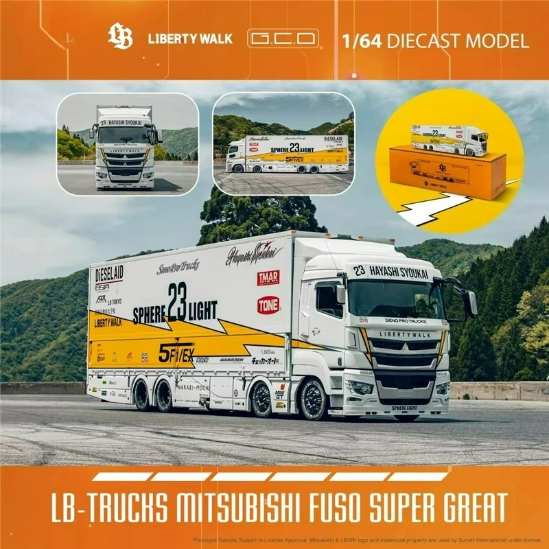 GCD 1:64 LBWK LB-TRUCKS JDM ふそう スーパーグレート ライトニング 