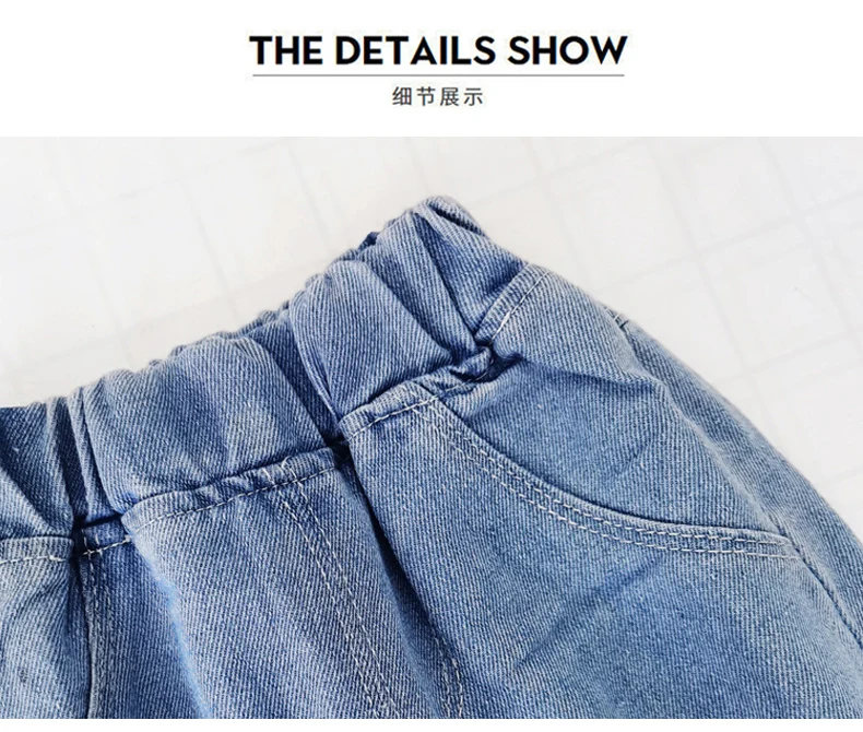 IENENS-بنطلون جينز كاجوال للفتيات الصغار ، بنطلون مستقيم ، قينط خصر مرن ، ملابس أطفال ، تمدد ، ربيع ، من 1 إلى 6 سنوات