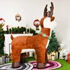 Inflatable Christmas Plush Reindeer Dolls Decoration 5.9ft LED Lights Blow Up Toy Xmas Outdoor Yard Decor for Home Holiday Party 4