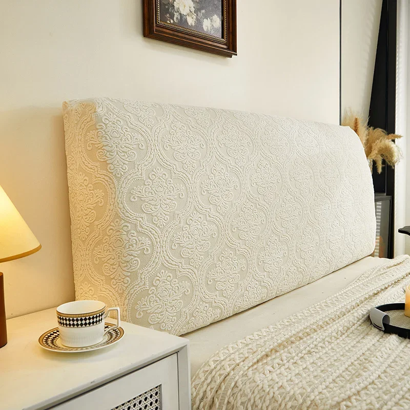 Headboard Cover Elastic Bed Head Slipcover Multi-size All-inclusive Bed Backrest Cover Bedroom Decor