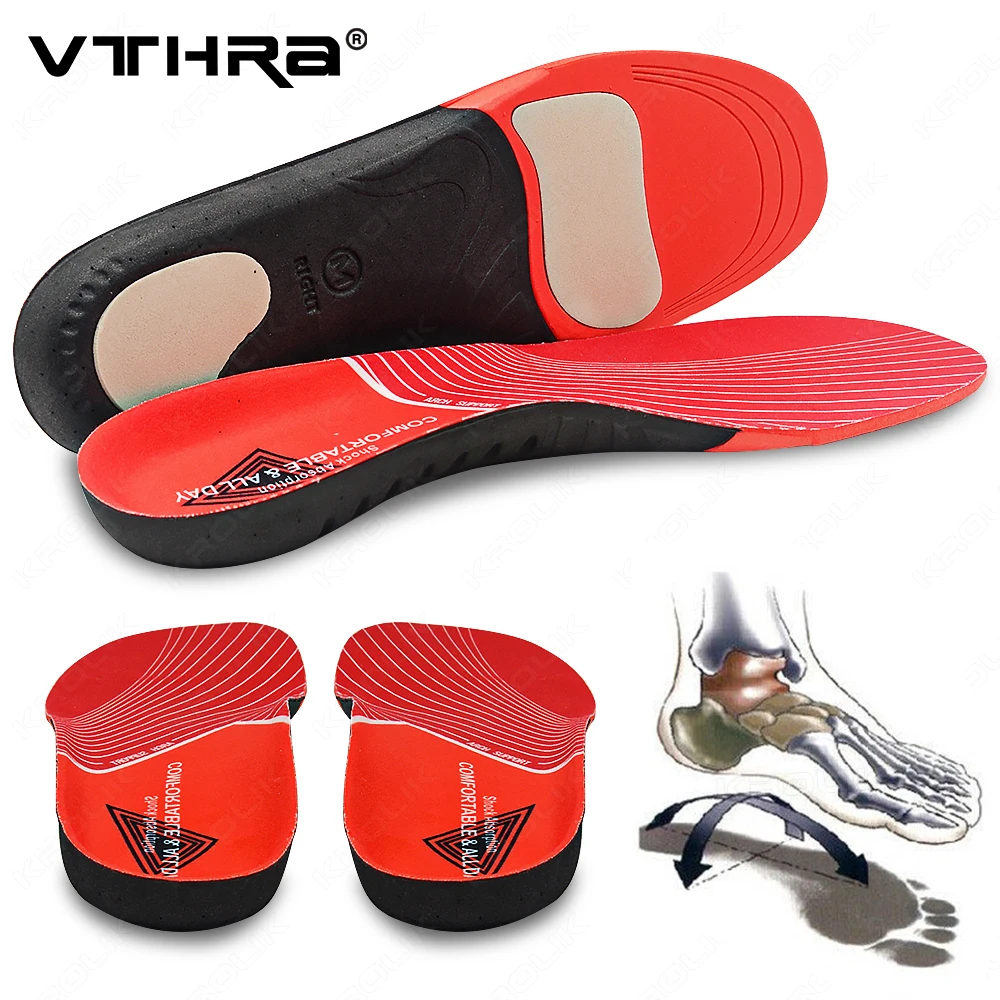 

VTHRA Orthopedic Insole For Sport Shoe Sole Arch Support Shoes Insert Pad Orthotics For Shoe Cushion Woman Men Plantar Fasciitis