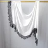 Hijab Ramadan en Rayonne, Coton et Modal, avec bordure en dentelle, Turban respirant, Châle uni en coton, Foulard pour femmes