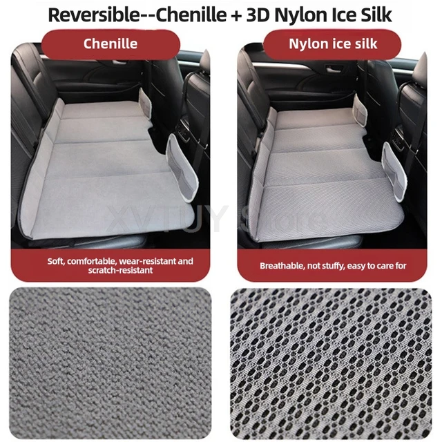 Portable Foldable Car Backseat Sleeping Mattress – SUV Travel & Camping Pad1 Set Foldable Portable Double-Sided Car Backseat Sleeping Mattress Travel Camping Pad for SUV Simple Auto Interior Bed 5
