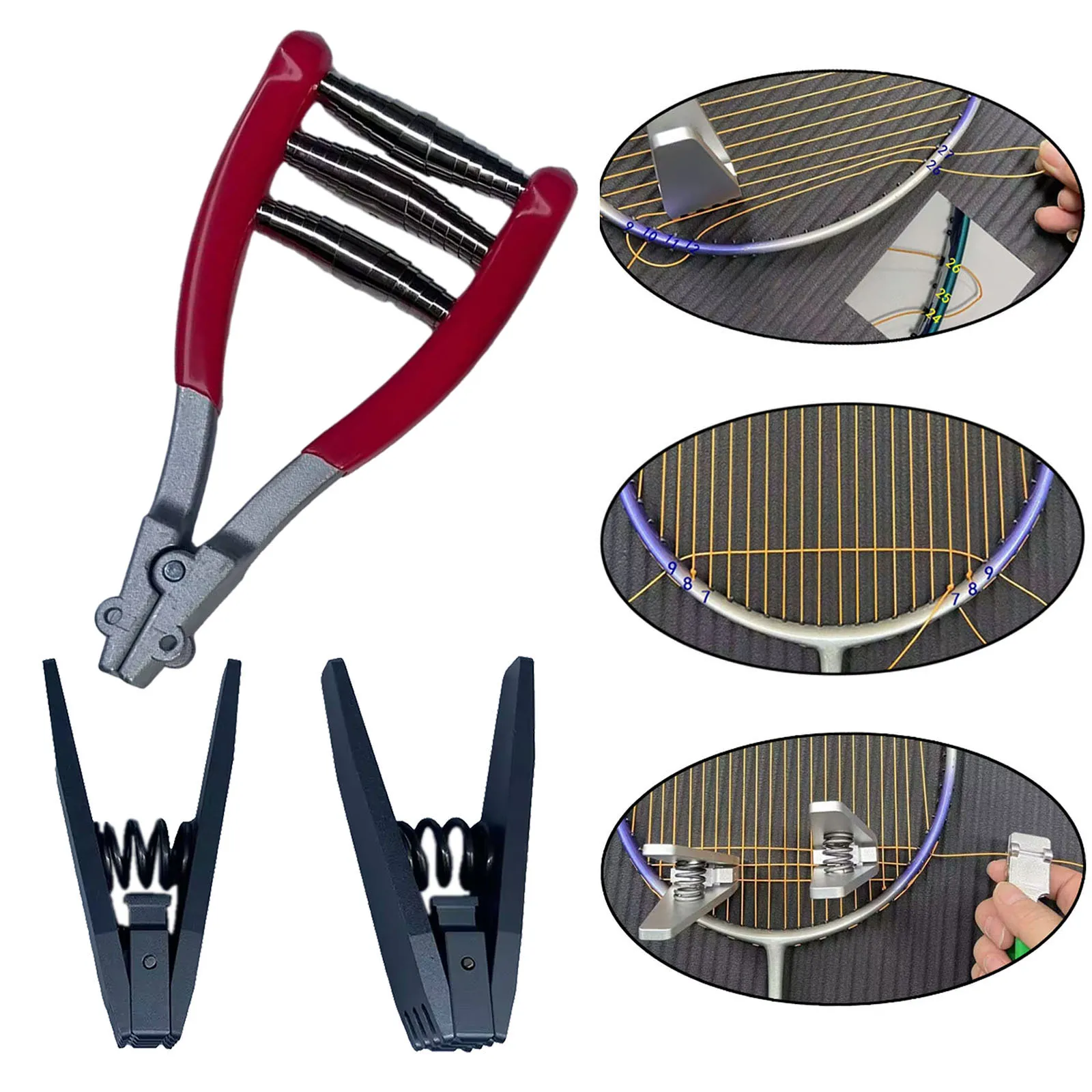 Starting Clamp Alloy Stringing Tool for Badminton Tennis Racquet Accessories