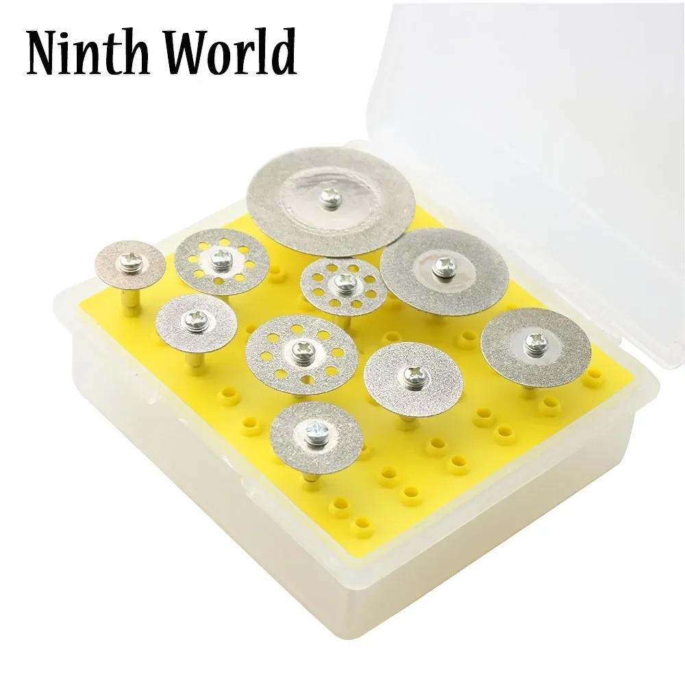 

Diamond Cutting Wheel 10PCS 1/8" Diamond Cutting Discs Cut-off Wheel Blades Set For Dremel Rotary Tool