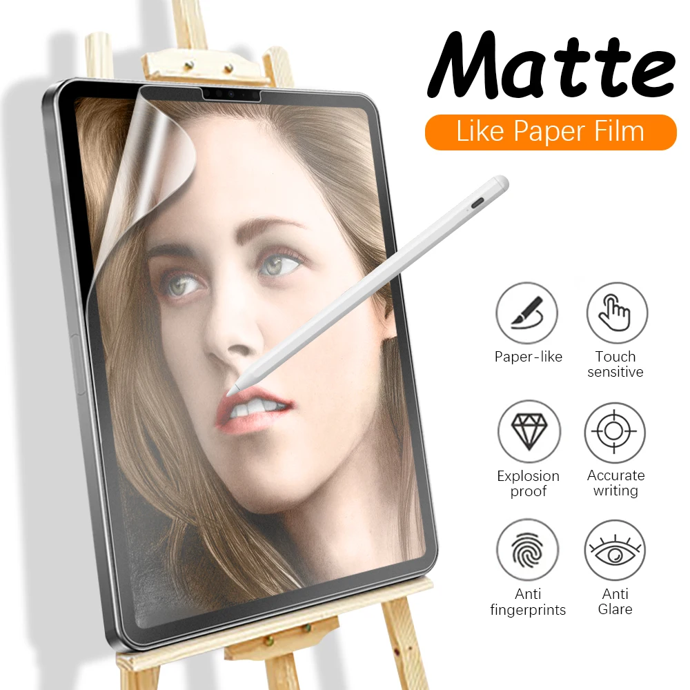 Matte Paper Film For Ipad Mini 6 Air 5 4 3 2022 Screen Protector For Ipad Pro 11 12.9 2021 12 9 9th 10 10th Generation 10.2 9.7 - Tablet Screen Protectors - AliExpress