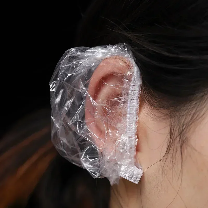 Disposable Ear Covers 50/100pcs Hair Dyeing & Shower Ear Protectors for Hairdressing Salon Barber & Bath