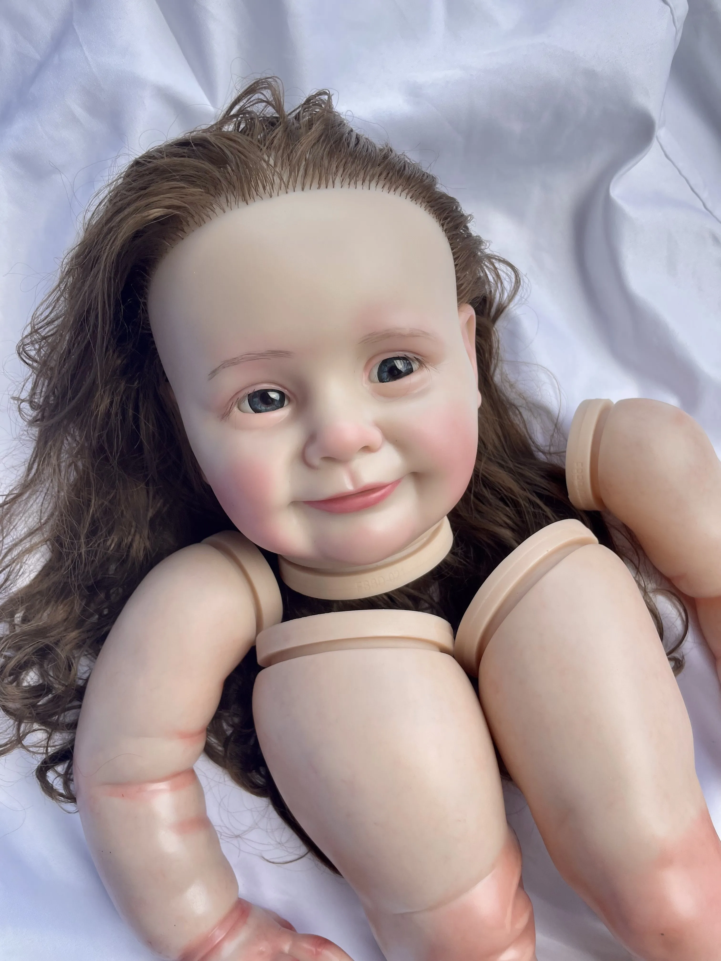 Fbbd 26inch Already Painted Kit Reborn Baby Doll Zoe With Handrooted