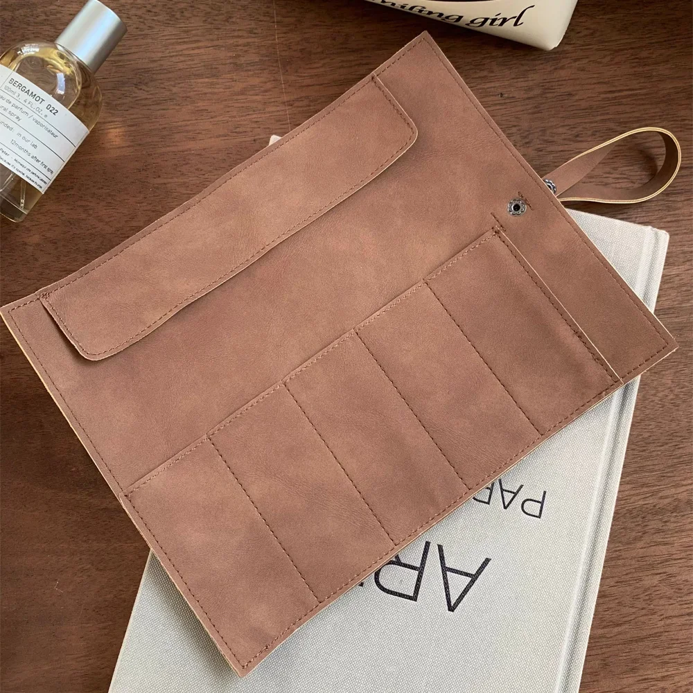 Travel Watch Organizer | Premium Full Grain Leather Watch Band Roll Organizer, 5-Slot H... - SKU WBRO0806 - UGI Packaging