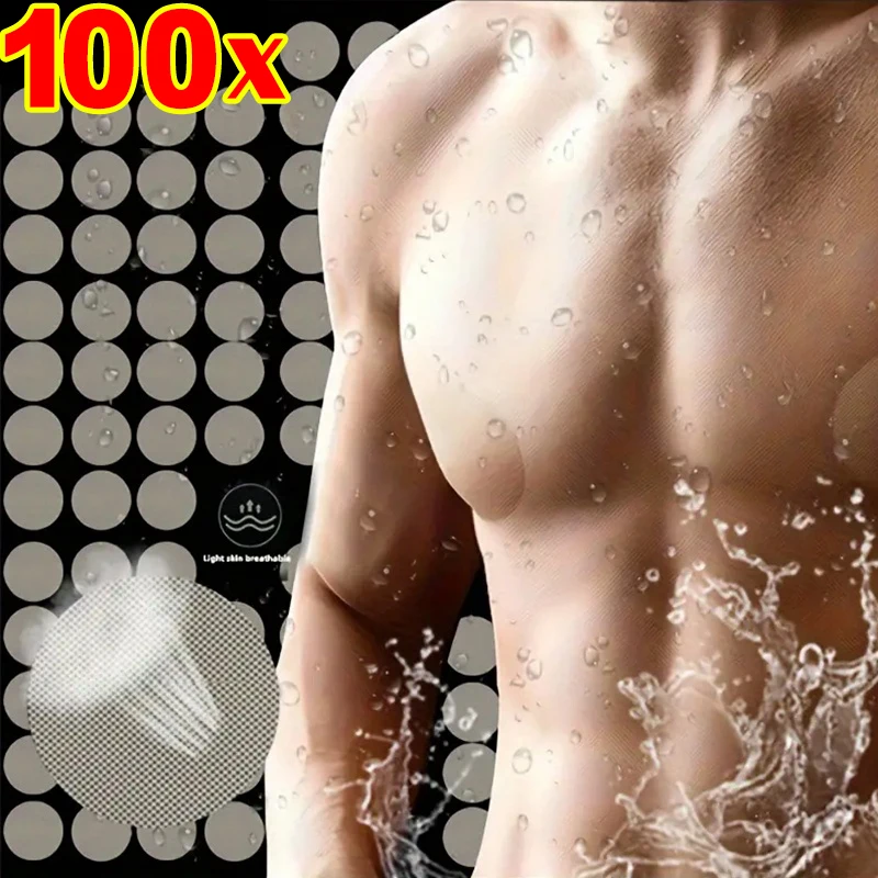 

2/100pcs Men Nipple Cover Adhesive Chest Paste Women Invisible Lift Underwear Running Anti Friction Disposable Nipples Stickers