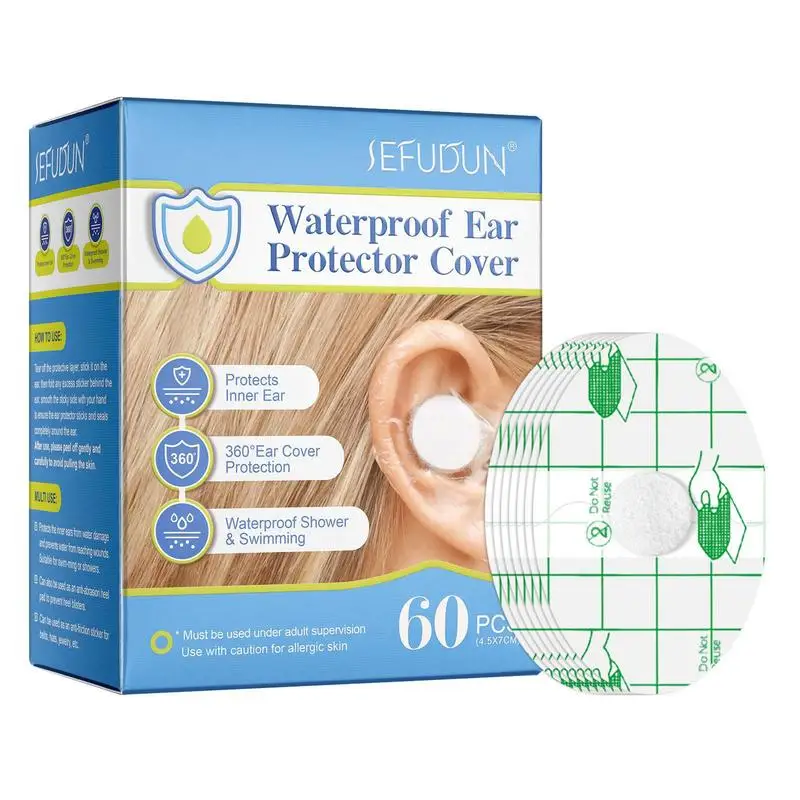 Plastic Waterproof Ear Protector For Baby Swimming Cover Caps Salon Hairdressing Dye Shield 60pcs ear covers