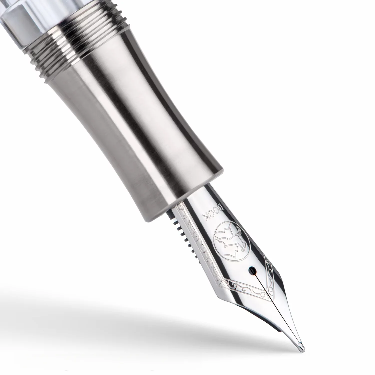 ゴールドとシルバーのメタル万年筆ペン先,本物のドイツ製万年筆