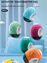  Satisfyer Masturbator Egg portable sex toys for men 18＋pocket pussy Soft and multi-style glans exercise masturbator fake pussy 