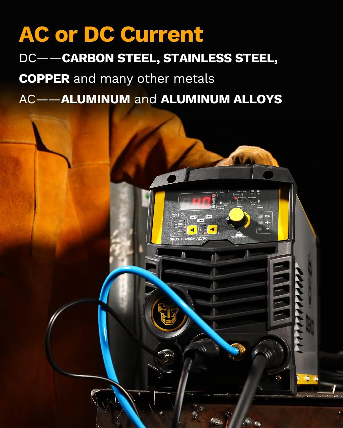 TIG MMA Welding Machine for Carbon Steel Stainless Steel Copper Aluminum