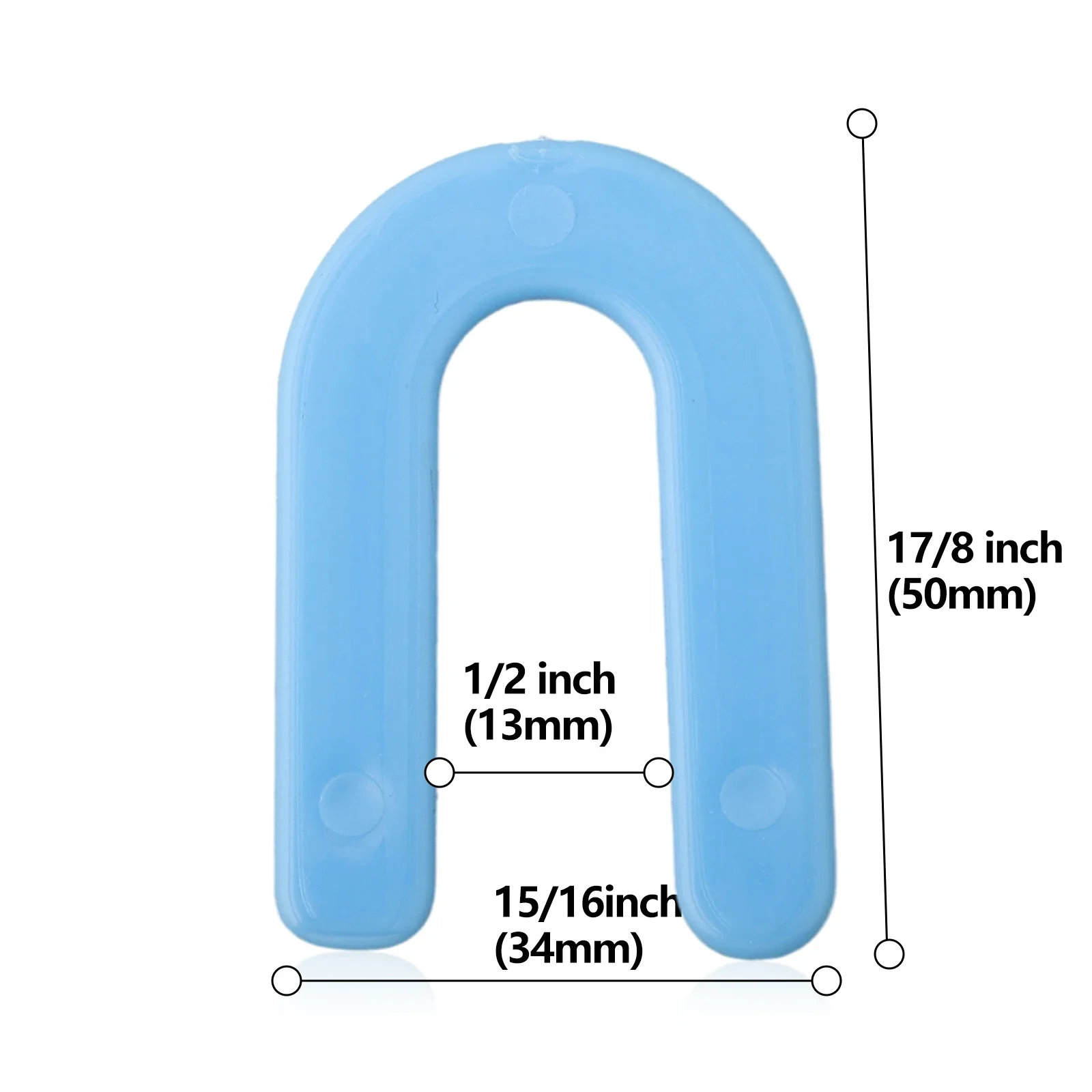 200 Pcs Horseshoe Shims Tile Spacers 1.7mm U-shaped PP Level Wedges Positioning Clips For Aligning Marble Granite Porcelain Tool