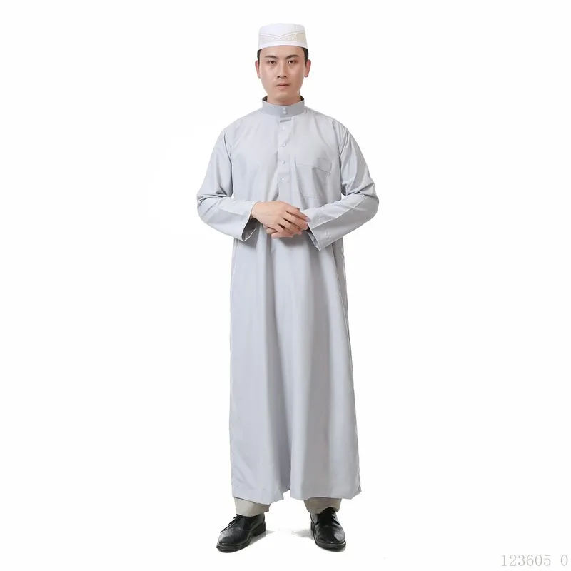 Arabic Abaya Islamic Clothing Men Jubba Thobe Robes Muslim Dress Saudi Arabia Galabia Ropa Hombre Qamis Homme Cosplay Costumes