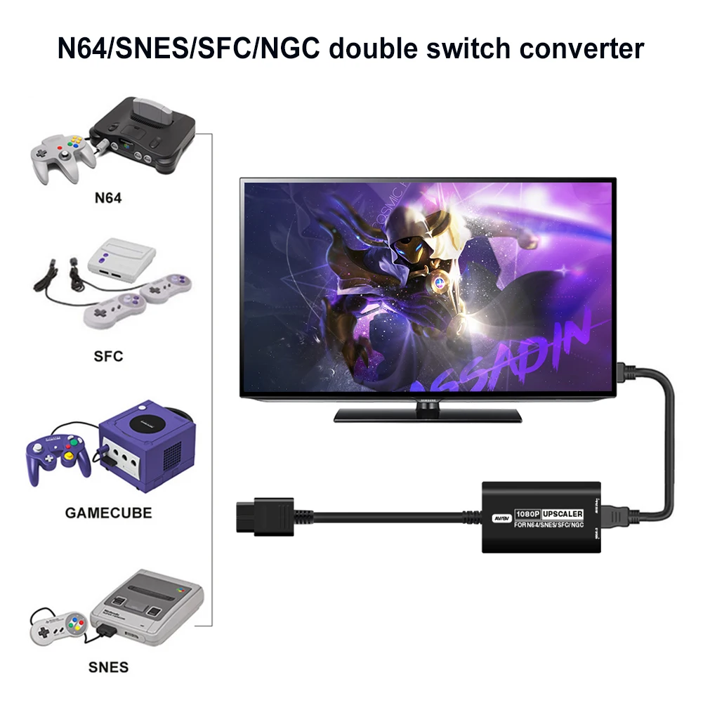 Converter Game Adapter HD Link Cable Converter Adapter Cable HDMI