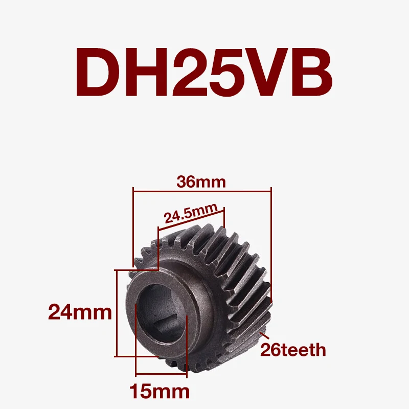 Crankshaft Gear DH25VB for Hitachi DH25VB Electric Hammer Power Tools Gear 25V Eccentric Gears Accessories Replacement