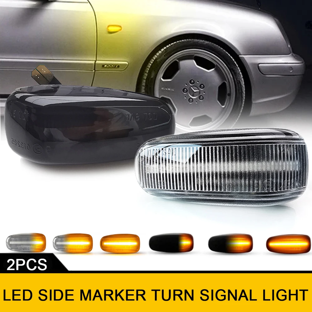 2X Canbus Led Side Marker Indicatori Di Direzione Per Benz Sprinter W901 Vito W638 Vaneo W414 Slk 230 Slk 200 R170 E60 Amg Clk 500