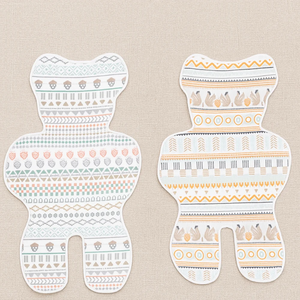 Washable Soft Baby Stroller Cooling Pad Cute Breathable Pushchair Car Mat Pram Cushion Car Seat Trolley Mat High Chair Trolley