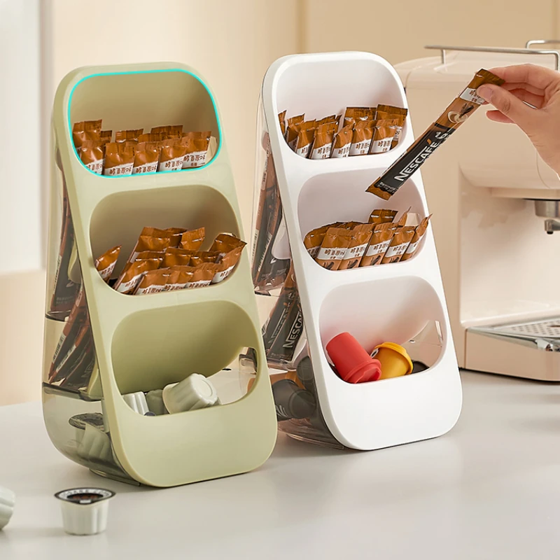 

Настольная коробка для хранения чайных пакетиков, Офисная чайная комната, барная стойка, разделенная и организованная стойка для хранения