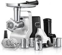 Meat Grinder for Home Use - 3000W Max Powerful - Sausage Stuffer with 3 Stainless Steel Grinding Plates - Size #12 1