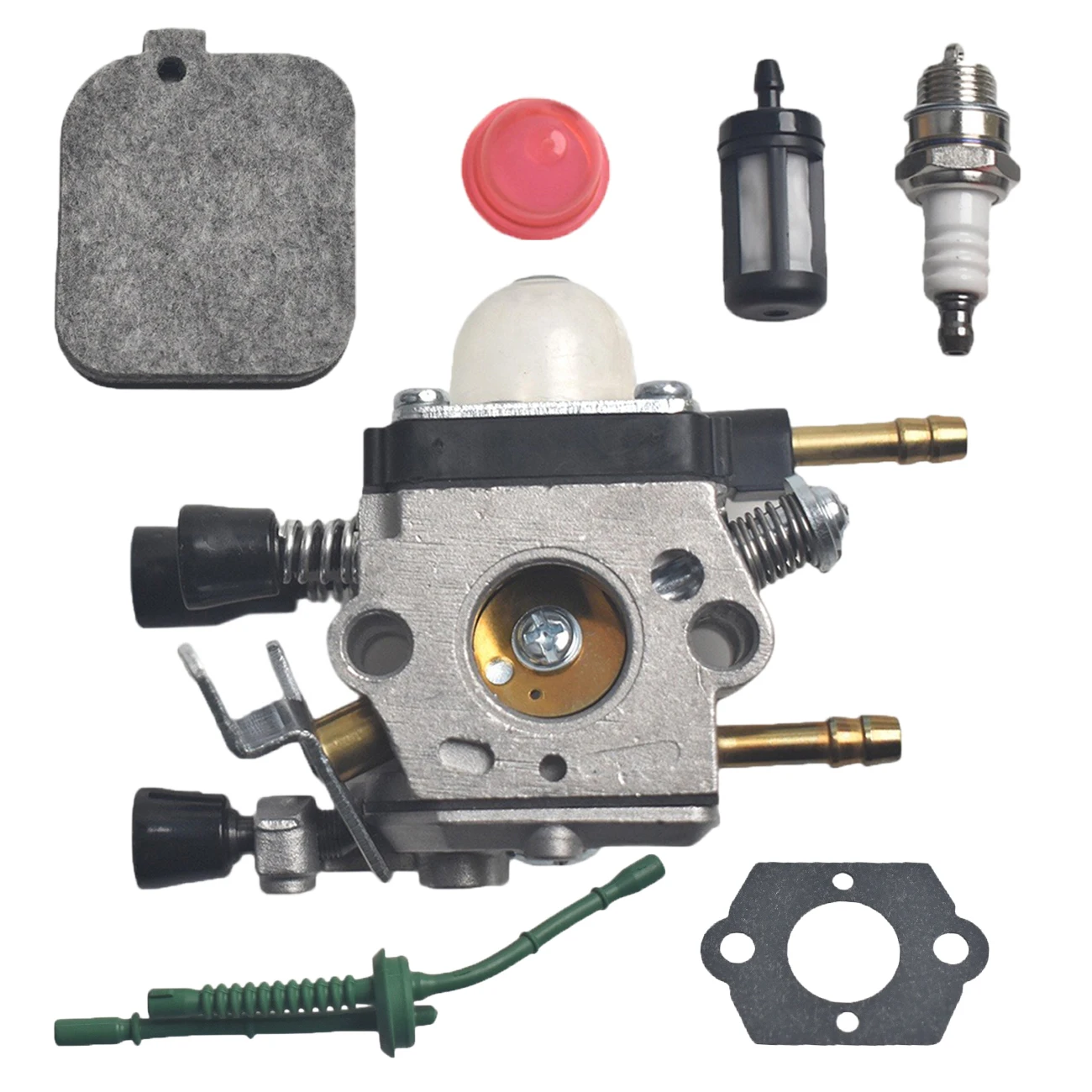 Carburetor With Air Filter Fuel Line Kit For Stihl BG45 BG46 BG55 BG65 BG85 SH55 SH85 4229 120 0606 3
