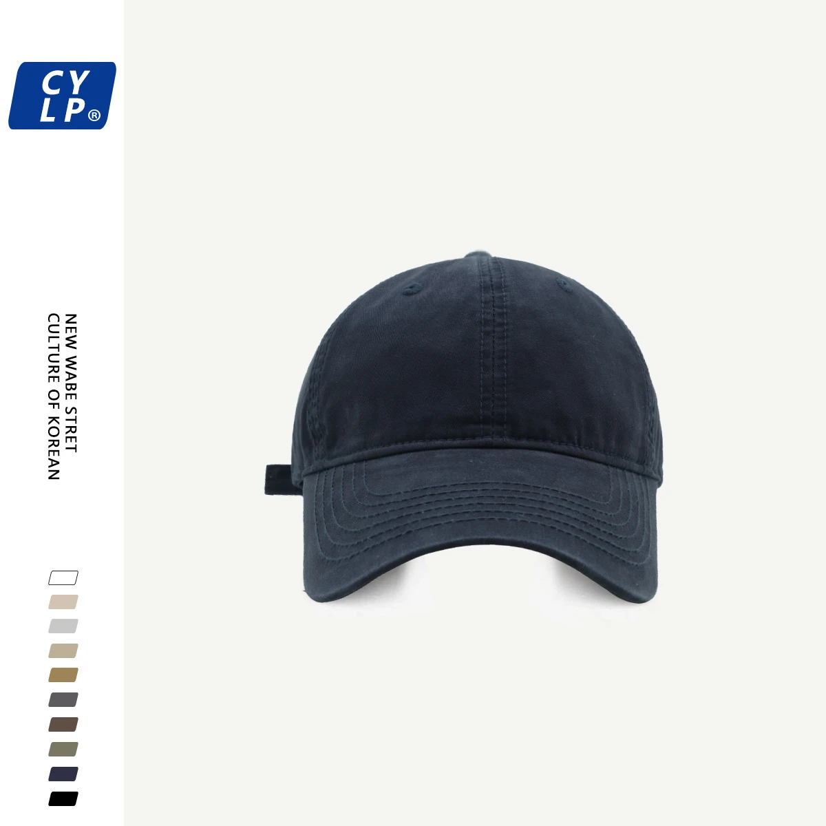 

Women's Four Seasons Commute Minimalist All-Match Washed Cotton Soft Top Baseball Cap Korean-Style Wide Brim Peaked Cap