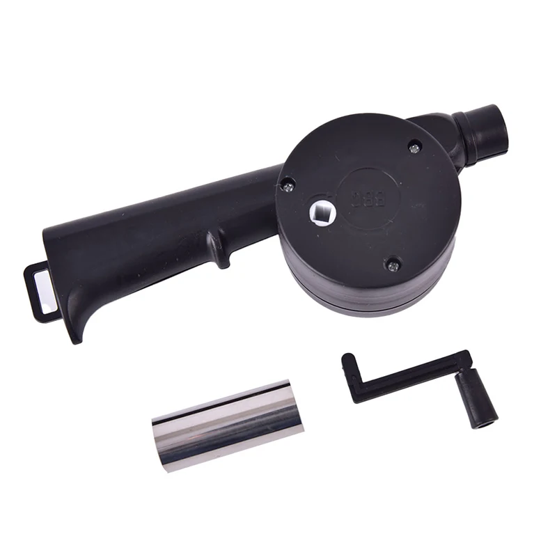 1PC Outdoor Cooking BBQ Fan hand blower bbq fan barbecue blower Air Blower For Barbecue Fire Bellows Hand Crank Tool For Picnic Camping