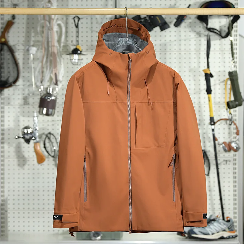 2026 Outdoor Hard-shell Sports Men's Cycling Waterproof and Windproof Camping and Mountaineering Travel Casual Fashion Jacket