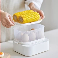 220V Household Electric Egg Boiler Mini Egg Steamer for Breakfast Food Steaming Cooking Machine Multi Cooker with Reservation 1