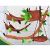 Hamster Accessories Hamster Cage Hammock Small Pet Toy Small Pet Tunnel Log Chinchilla Squirrel Toy House 1