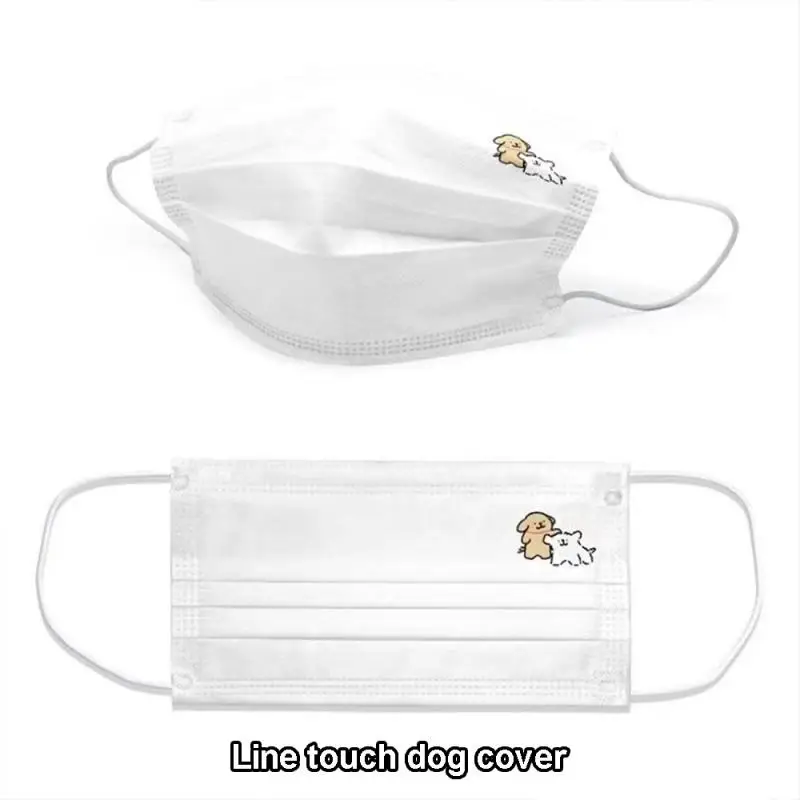 Adult Cartoon Disposable Mask Non-woven Filter Breathable 4 Layer Face Masks Anti Dust Independently Packaged