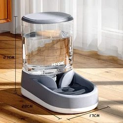 HOOPET Automatic Pet Feeder & Water Dispenser Duo (Drinker Gray)